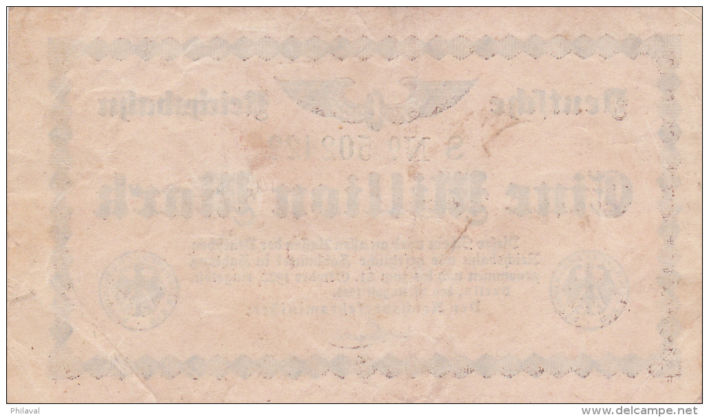 Billet De Eine Millionen Mark  - Stadt BERLIN - 1923 - 1 Mio. Mark