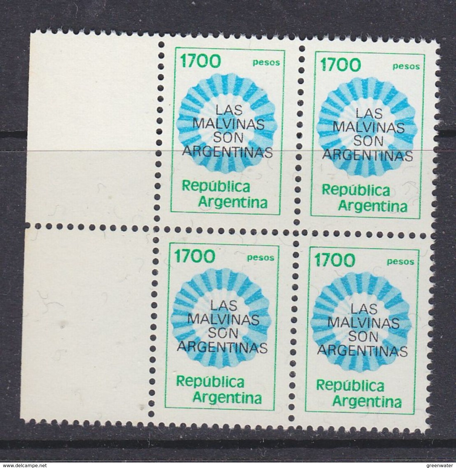 Argentina 1982 Las Malvinas Son Argentinas 1v Bl Of 4  ** Mnh (37174B) - Ongebruikt