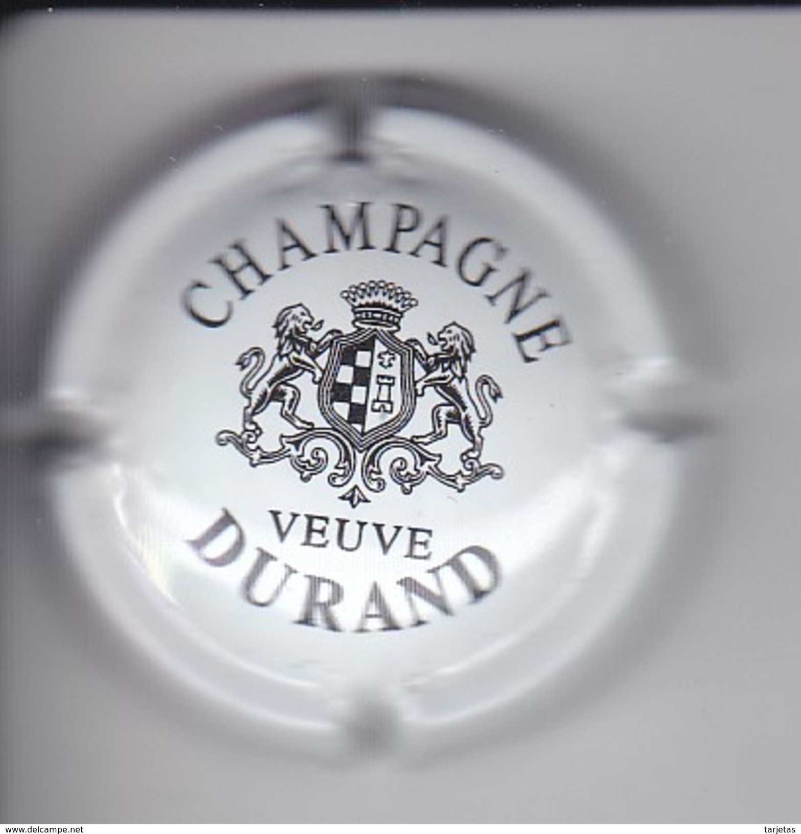 PLACA DE CHAMPAGNE VEUVE DURAND LETRAS GRUESAS (CAPSULE) - Durand (Veuve)