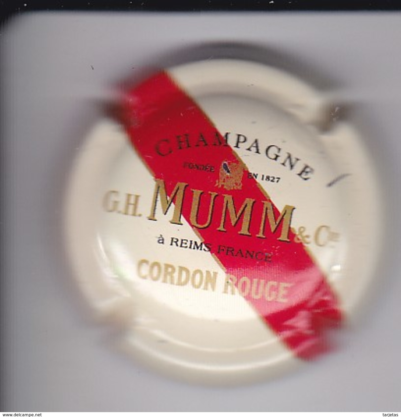 PLACA DE CHAMPAGNE MUMM CORDON ROUGE (CAPSULE) - Mumm GH Et Cie