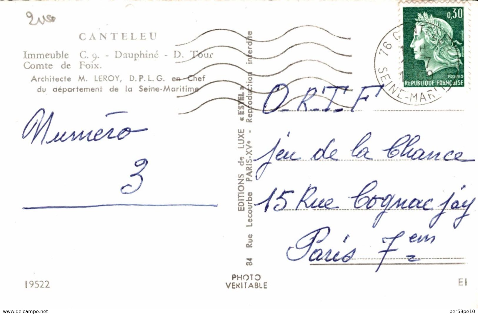 76 CANTELEU IMMEUBLE C9 DAUPHINE D. TOUR COMTE DE FOIX - Canteleu