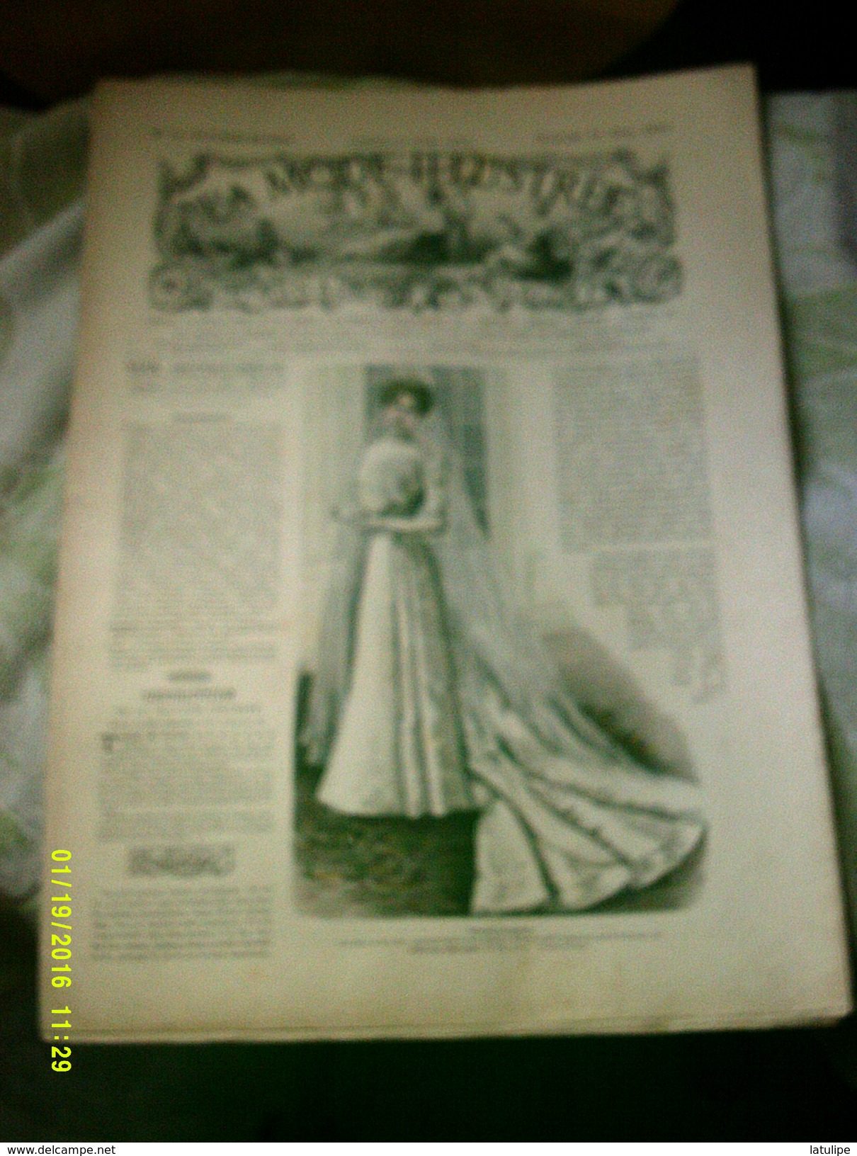 Journal De Famille La Mode Illustrée  No 10 ( Avec Patrons ) De 41em  Année  Du 11 Mars  1900 _8 Pages - Mode