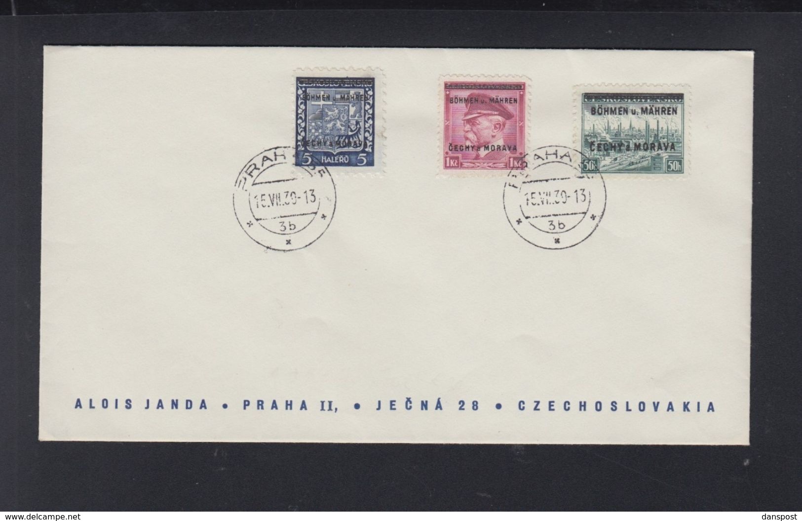 Böhmen Und Mähren FDC 1939 (2) - FDC