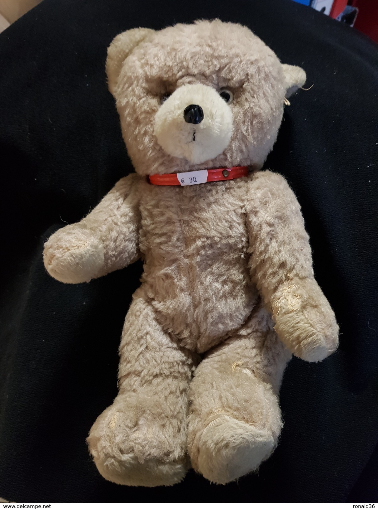 Jeu Jouet Ours En Peluche 1950-60 Marron Clair Bruit Dans Le Corp - Beren