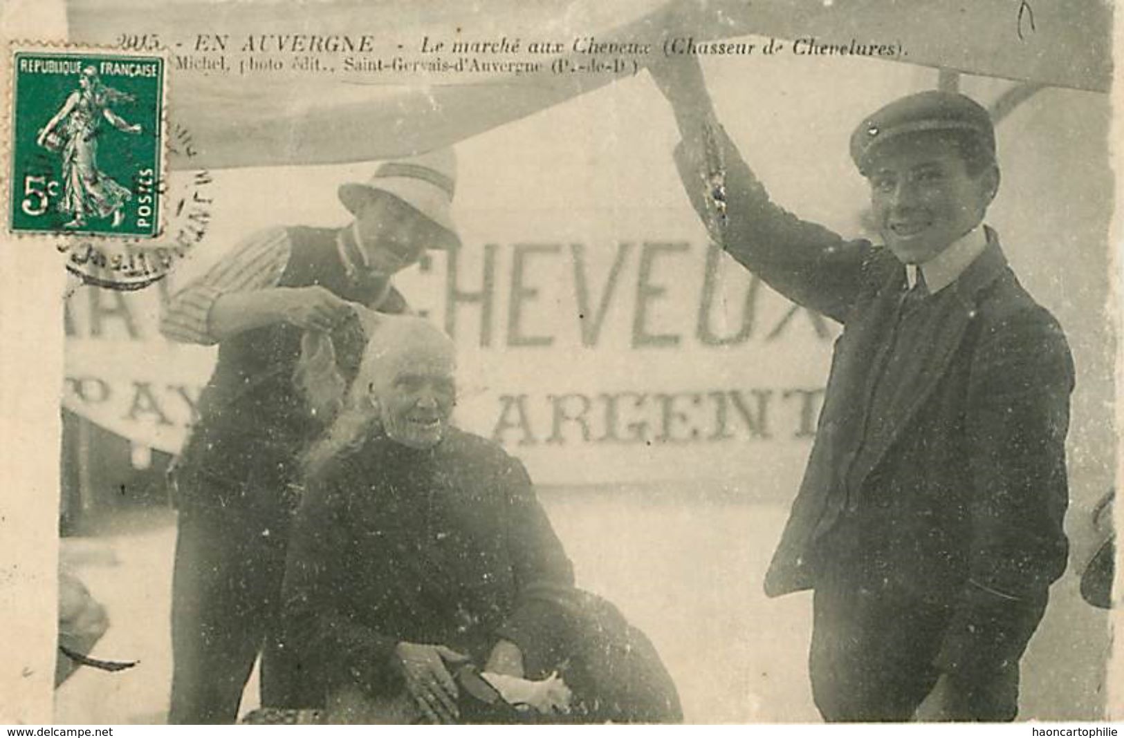 63: Saint Gervais D'auvergne Marché Aux Cheveux Coiffeur - Saint Gervais D'Auvergne