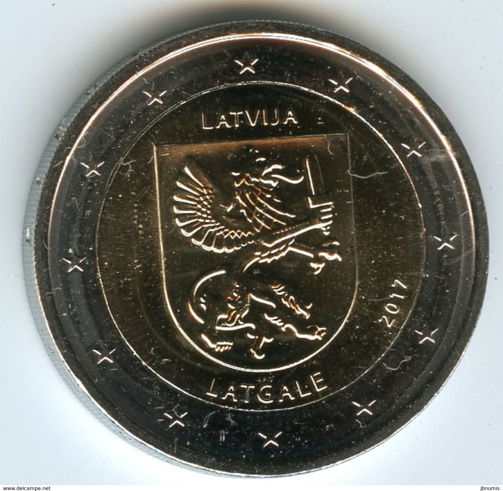 Lettonie Latvia 2 Euro 2017 Region Latgale UNC - Lettonie