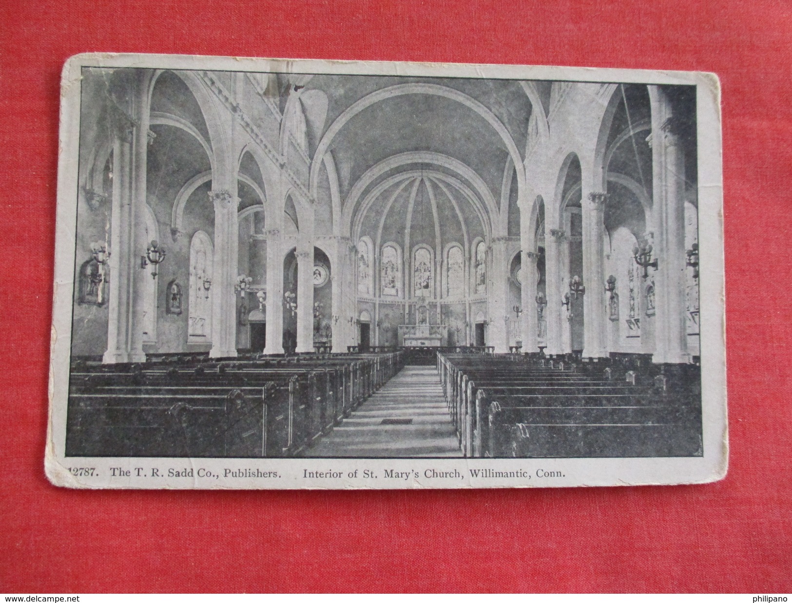 Interior Of St Mary's Church Willimantic     Connecticut >  - Ref 2763 - Other & Unclassified