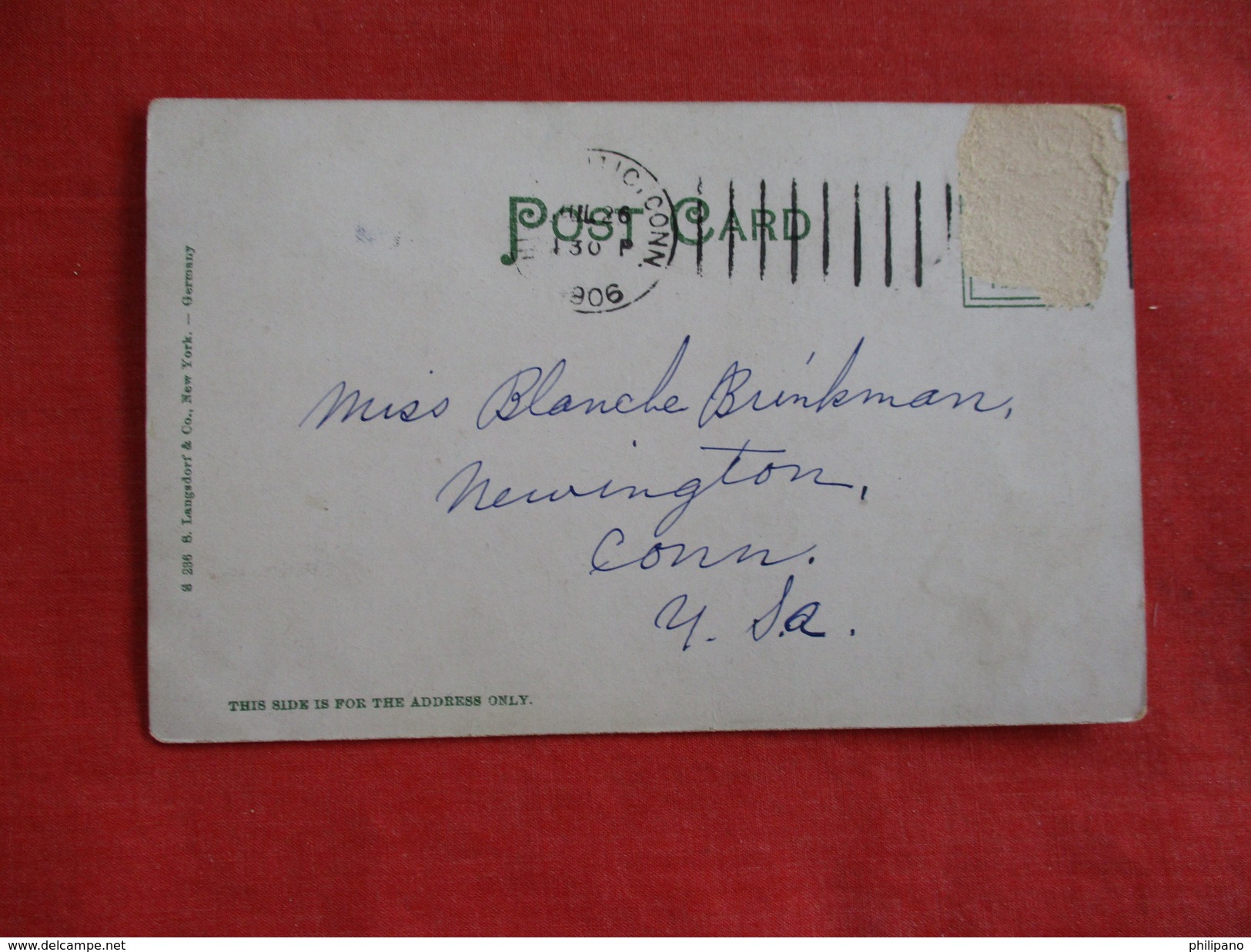 Normal School  Stamp Peeled Off Back   Willimantic     Connecticut >  - Ref 2763 - Other & Unclassified