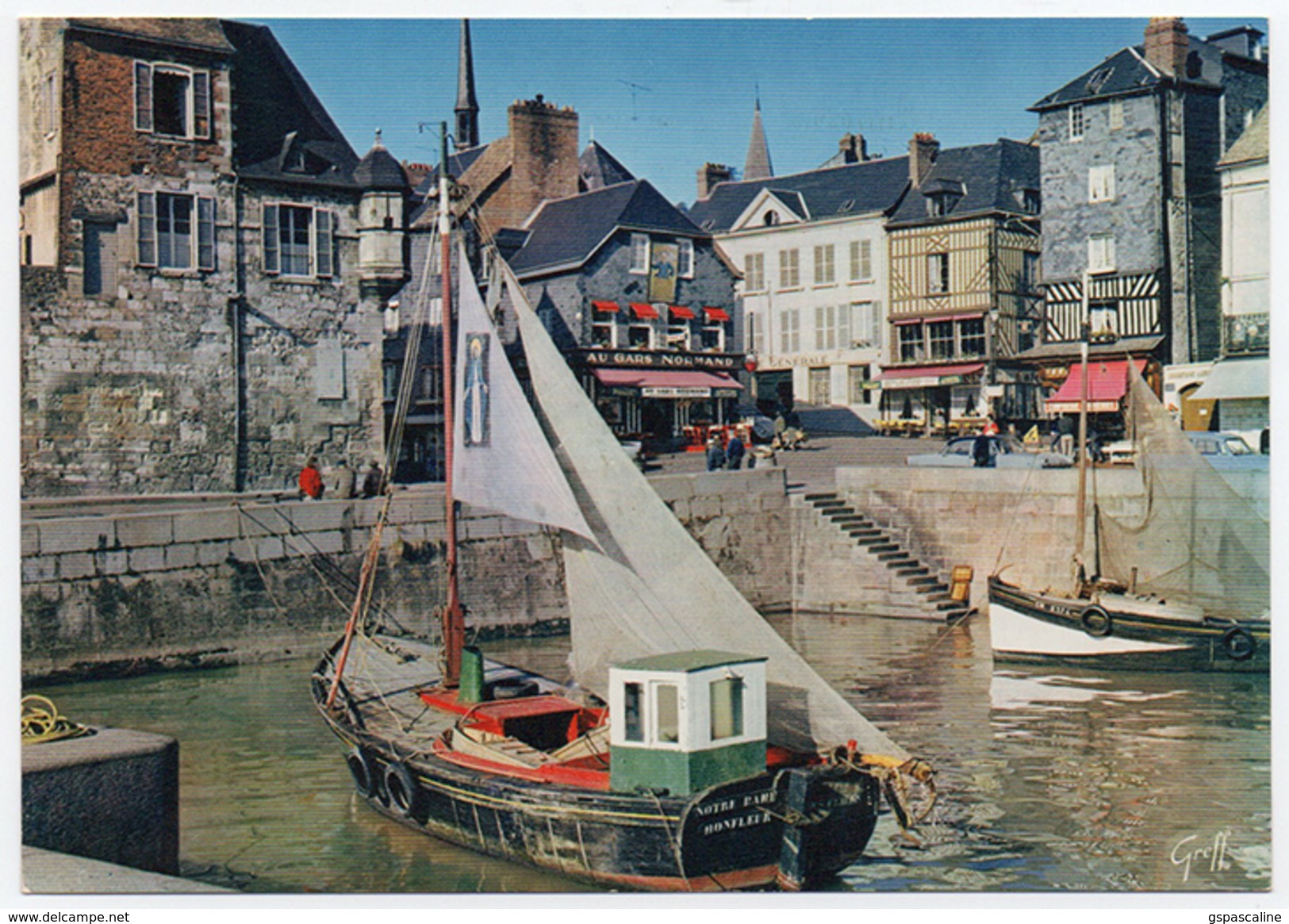 143/571 HONFLEUR - Edts Greff - Vieilles Maisons Normandes Prises Du Port. - Honfleur