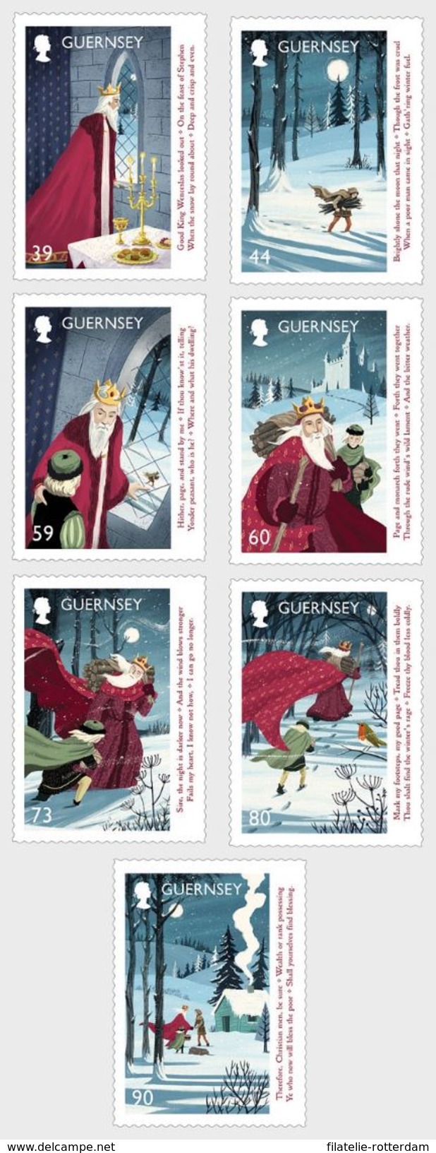 Guernsey - Postfris / MNH - Complete Set Kerstmis 2017 - Guernsey