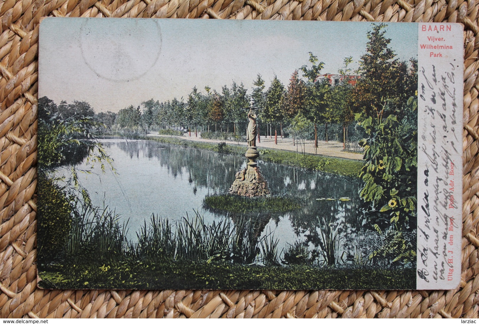 Carte Postale Baarn Vijver Wilhelmina Park Pays-Bas - Baarn