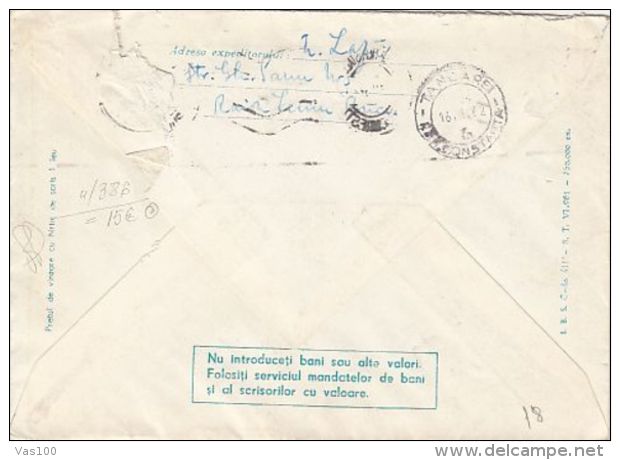 BIRDS, SWALLOWS, NEST, COVER STATIONERY, ENTIER POSTAL, 1962, ROMANIA - Hirondelles