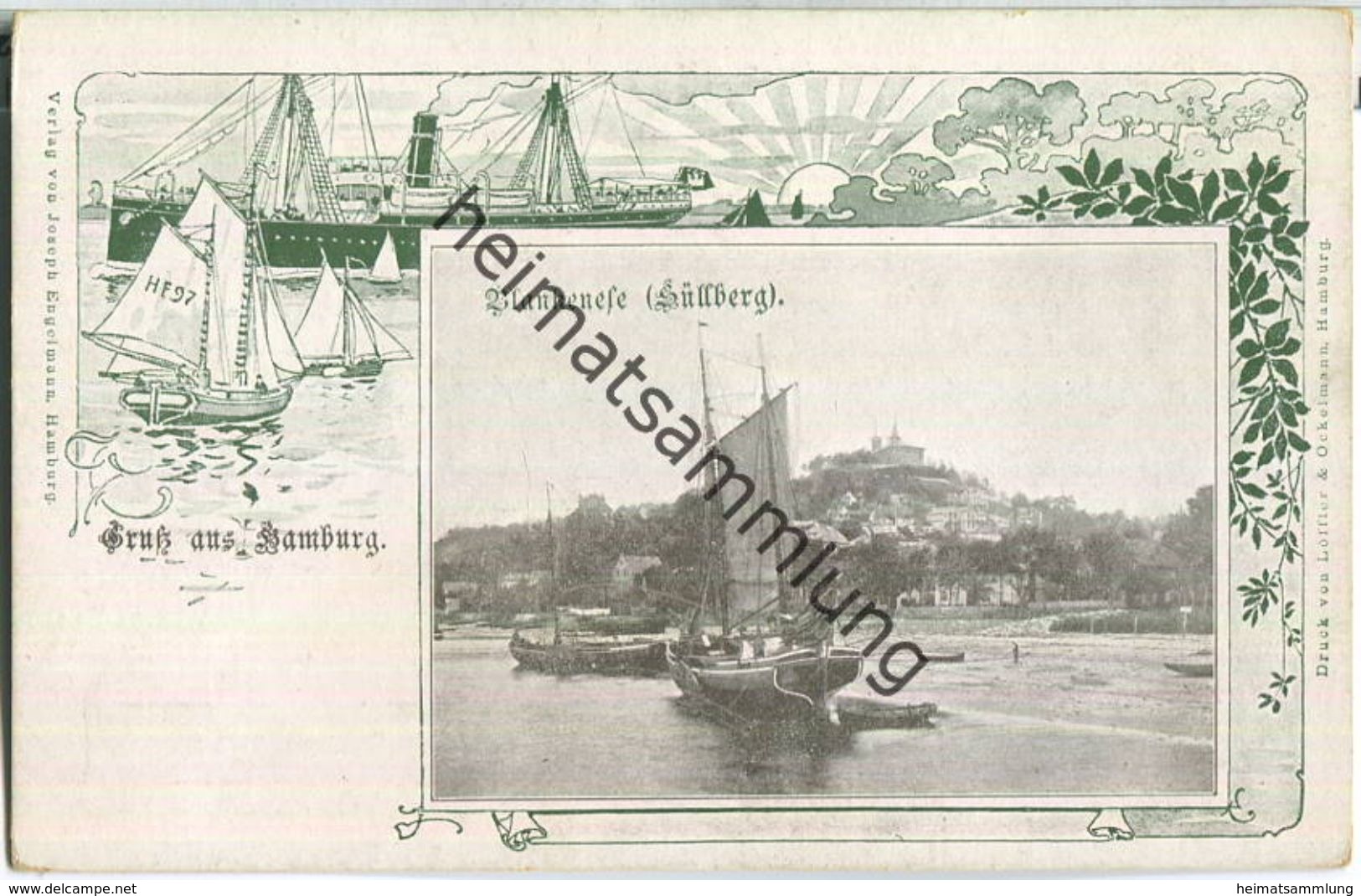 Hamburg-Blankenese - Süllberg - Verlag Joseph Engelmann Hamburg - Blankenese