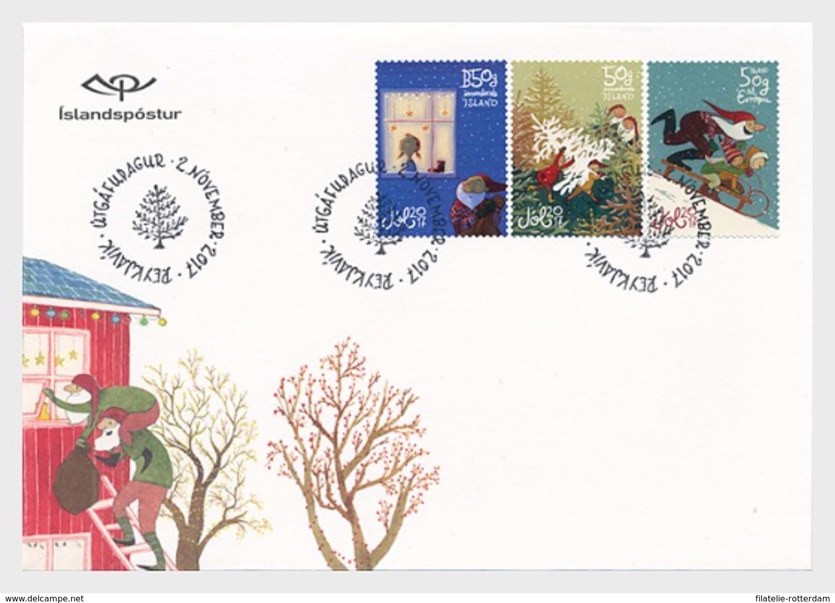 IJsland / Iceland - Postfris / MNH - FDC Kerstmis 2017 - Unused Stamps