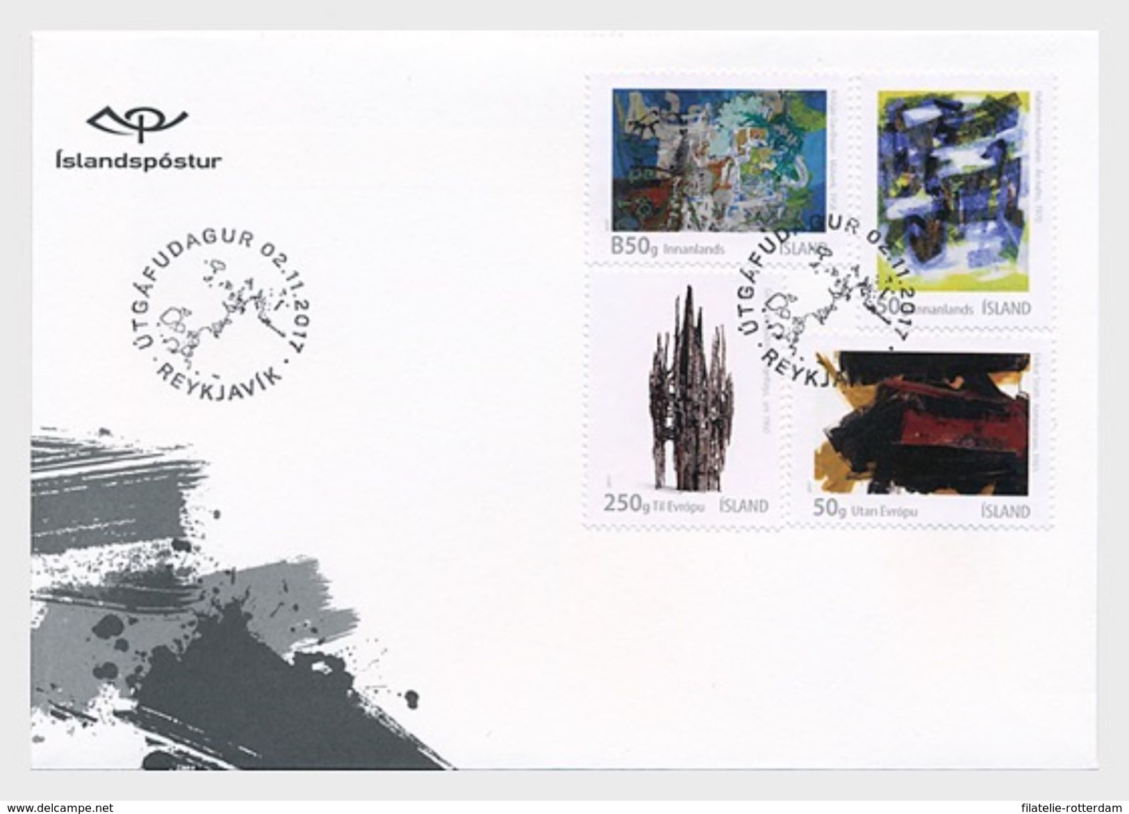 IJsland / Iceland - Postfris / MNH - FDC IJslandse Kunst 2017 - Unused Stamps