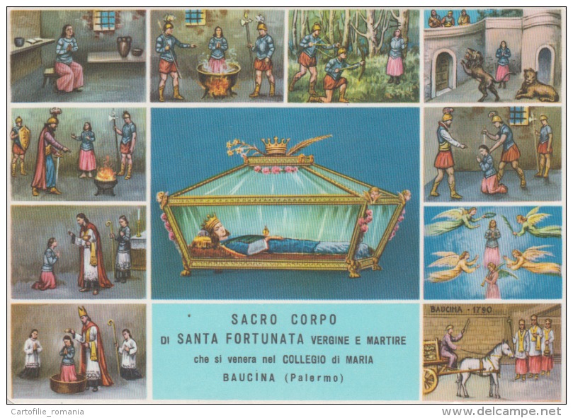 Baucina Palermo - Sacro Corpo Di Santa Fortunata Vergine E Martire Unused - Saints