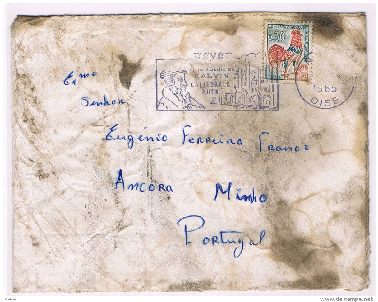 France, Portugal, 1965, Cover Salvados, Sud-Expès Salamanca Raiway Crash Train - Cartas & Documentos