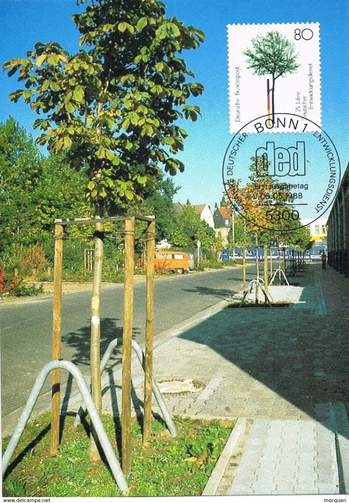 26747. Tarjeta Maxima BONN (Alemania Federal) 1988. Servicios Desarrollo, Arbol, Baum - Otros & Sin Clasificación