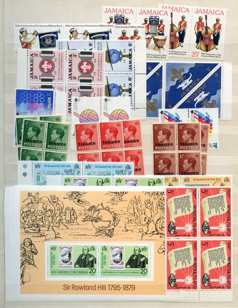 BRITISH COMMONWEALTH Stock Book Containing A Range Of Mainly 1970's Complete Sets UM With Some In Blocks Of Four, Anothe - Otros & Sin Clasificación