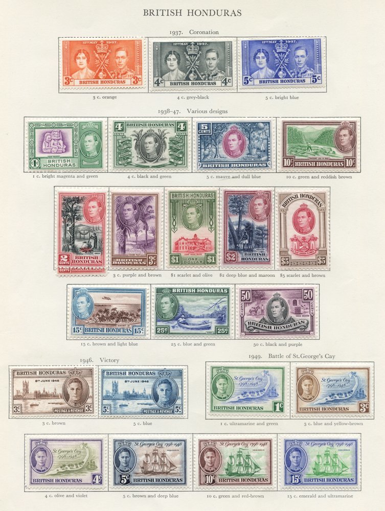 BRITISH GUIANA, BRITISH HONDURAS & BRITISH SOLOMON ISLANDS Complete. (108) Cat. £750 - Otros & Sin Clasificación