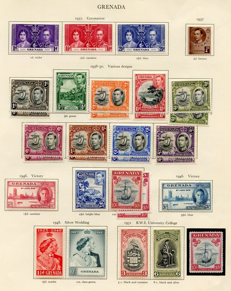 GRENADA Complete Incl. Some Perf Variations/shades Etc. (53) Cat. £440 - Other & Unclassified