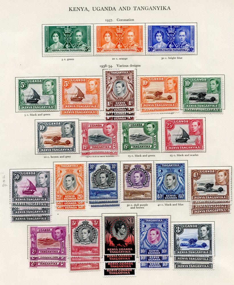 KENYA, UGANDA, TANGANYIKA Complete Incl. Perf Variations Etc. (70) Cat. £2500 - Otros & Sin Clasificación