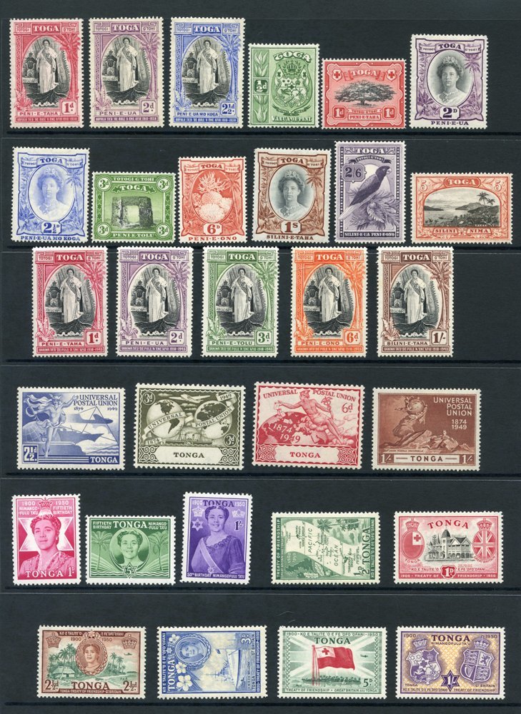 TONGA Complete, TRINIDAD & TOBAGO Complete Except For 1944-45 Dues, Incl. 1947-42 Set. TRISTAN 1952 Set. (79) Cat. £438 - Other & Unclassified