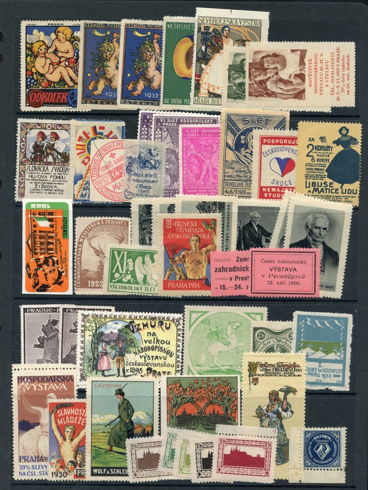 POSTER STAMPS Accumulation Of Mainly European Incl. Exhibitions, Product Advertising, Wartime, Tourist Publicity, Christ - Other & Unclassified