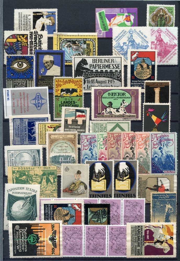 POSTER STAMPS Large Accumulation Housed In A Large Black Stock Book, Colourful Range Of Mainly European Types For Exhibi - Other & Unclassified