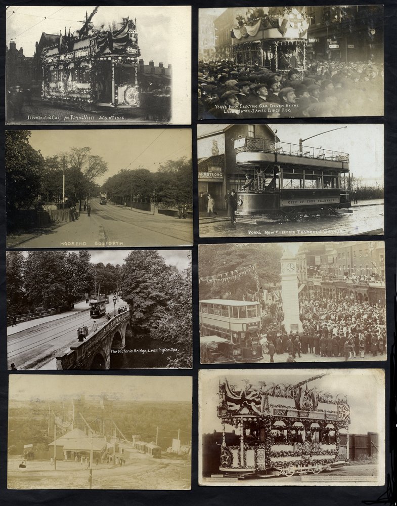 TRAMS With Several Better RP's Incl. York's New Electric Tram 1901 (2), Sunderland Corporation Tram, Newcastle Decorated - Non Classés