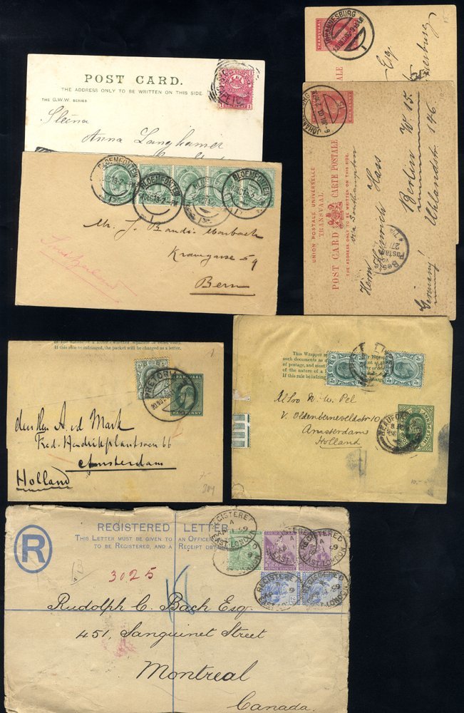 BRITISH SOUTHERN AFRICA Small Accumulation Of Covers, Newspaper Wrappers & Cards Incl. Cape Of Good Hope, Natal, Transva - Sonstige & Ohne Zuordnung