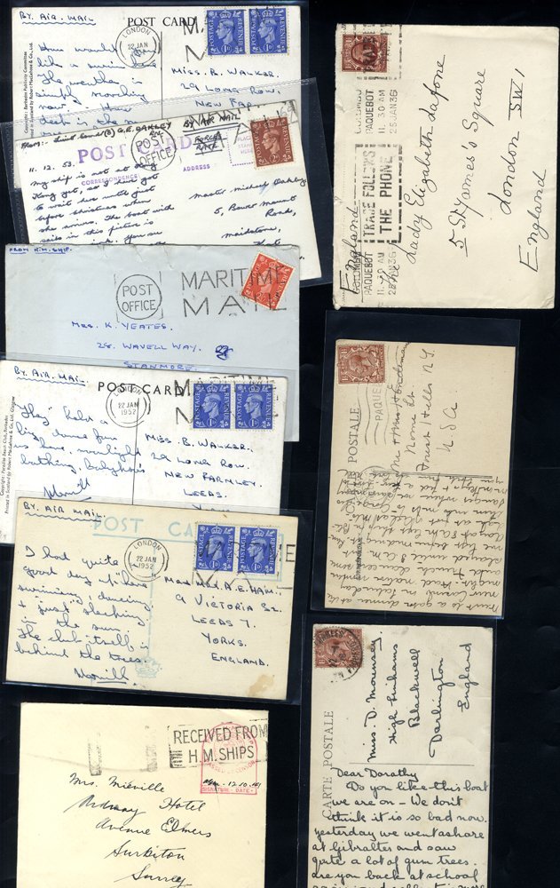 MARITIME MAIL & PAQUEBOTS 20thC Range Of Covers & PPC's With Paquebot Marks Of Thurso, Edinburgh, Glasgow & Greenock, 'S - Autres & Non Classés