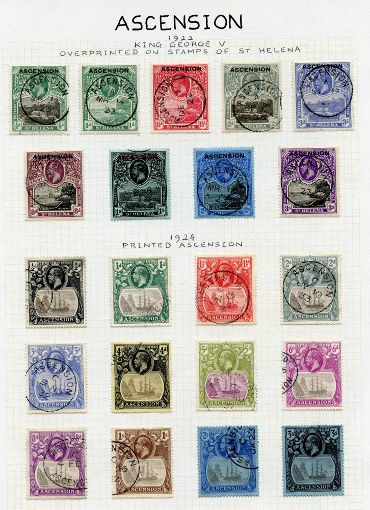 1922-56 VFU Collection On Leaves Incl. 1922 Optd Set, 1924-33 Set. 1934 Pictorial Set, 1935 Jubilee, 1938 Set, 1948 Wedd - Other & Unclassified