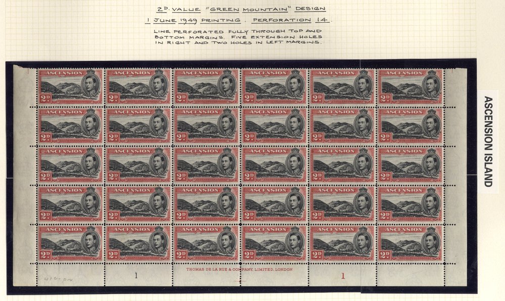 1940 P.13½ 1d Black & Yellow-orange (SG.39a) & 3d Black & Grey (SG.42a) Both UM Corner Marginal Plate Blocks Of Eight, A - Sonstige & Ohne Zuordnung