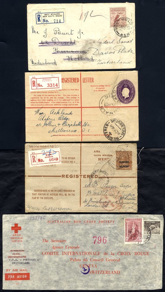 1915-51 Selection Of Covers (24) Incl. Postal Stationery, Censored Mail & Taxed Mail With Postage Dues. An Interesting L - Altri & Non Classificati