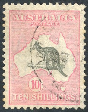 1929-30 10s Grey & Pink, FU (weak Corner Perf), SG.112. (1) Cat. £500 - Other & Unclassified