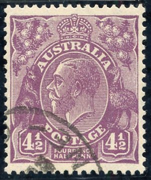 1930 5d On 4½d Violet Die II, Used Without Surcharge, SG.120, Clear RPS Cert. 2012. (1) - Other & Unclassified