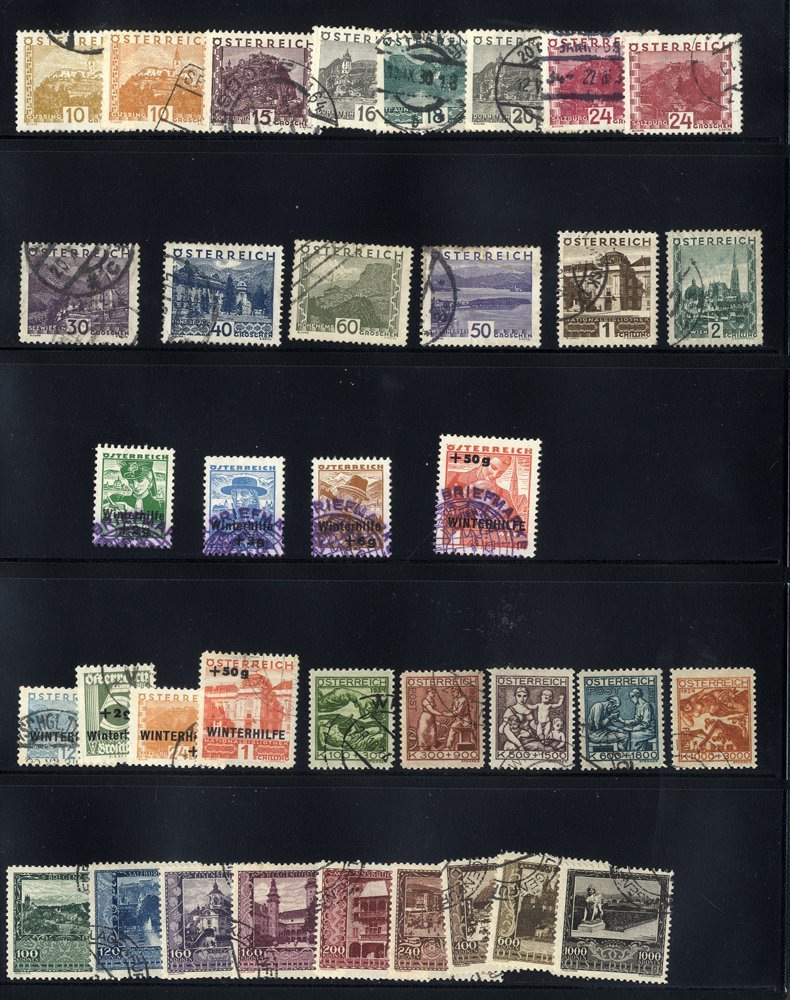 1923-35 FU Selection Incl. 1923 Charity Set, 1929 Defin, 1933 & 1935 Winter Relief Sets. (36) Cat. £467 - Other & Unclassified