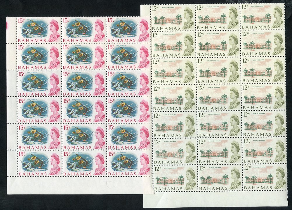 1966 Defin Set To 15c (52 Of Each) In UM Multiples, SG.273/287, 1967-71 Defin Set To 15c (40) In UM Multiples, SG.293/30 - Altri & Non Classificati