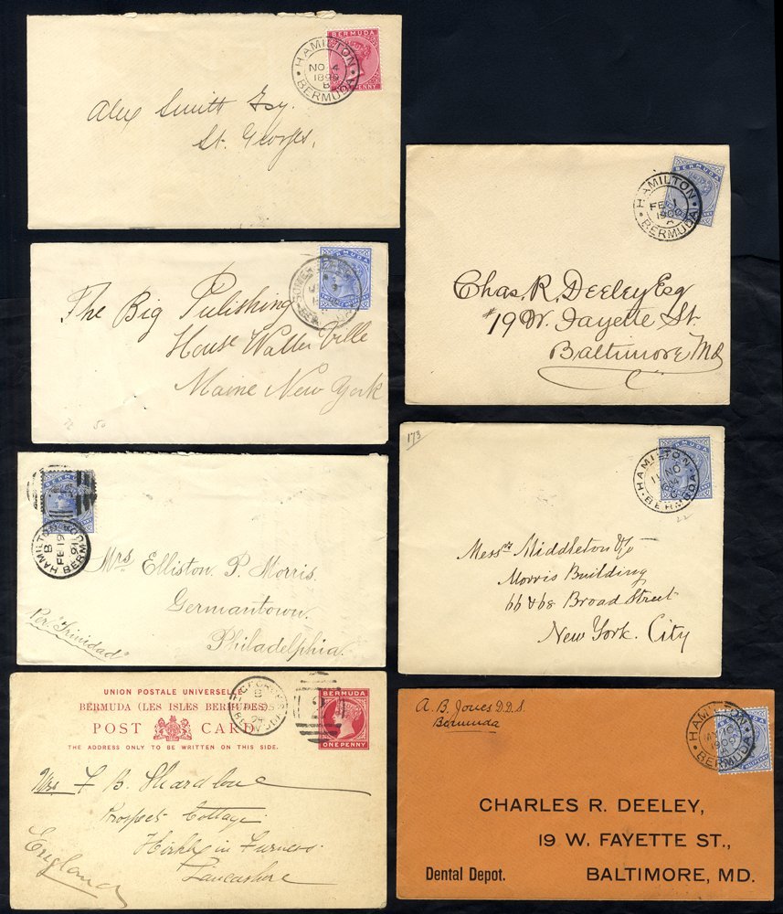 1891-1904 QV Covers Or Cards (14), Comprising Of Two 1d Reply Cards & A 1½d Reply Card H/stamped SPECIMEN, A Used 1d Pos - Altri & Non Classificati