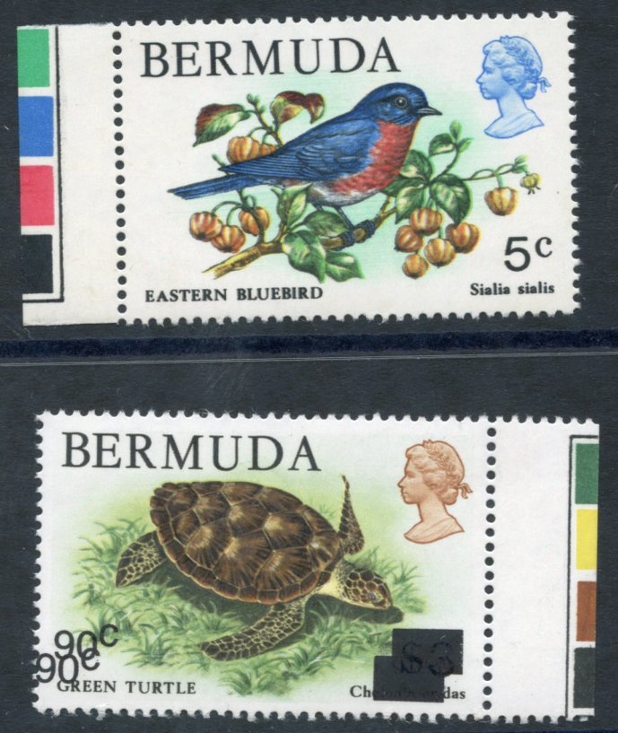 1978 5c Bird Defin Wmk Inverted UM, SG.389w, 1986 25th Anniversary Of WWF 90c On $3, Variety Ovpt Double UM, SG.534a (bo - Other & Unclassified