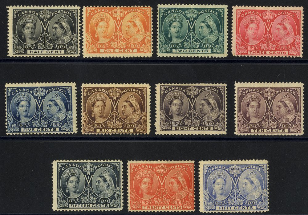 1897 Jubilee Set Up To 50c (11 Vals), M Or Part O.g. (50c - Tiny Gum Thin), From SG.121/134. (11) Cat. £930 - Altri & Non Classificati