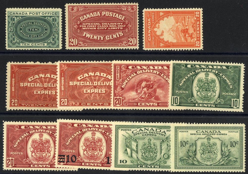 SPECIAL DELIVERIES 1898-1946 M Range Comprising 1898 10c SG.52, 1922 20c SG.54, 1927 20c SG.55, 1930 20c SG.56, 1932 20c - Sonstige & Ohne Zuordnung