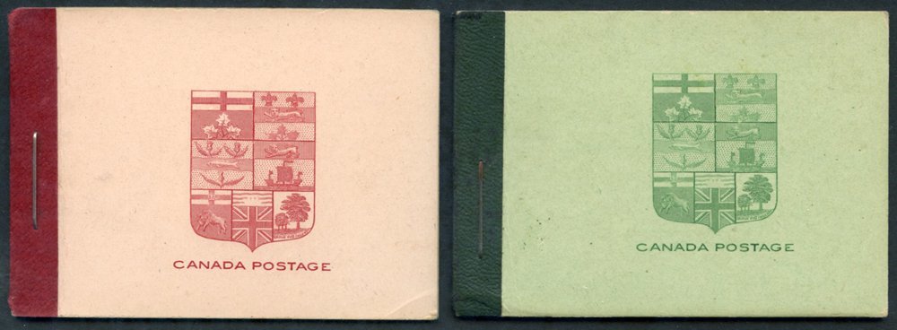 1912 Admiral Booklets - 25c Red Cover & 25c Green Cover, SG.SB3 & SB4a. (2) Cat. £155 - Other & Unclassified