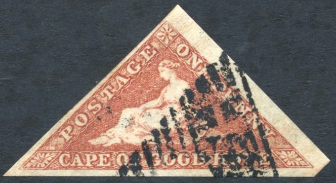 1853 1d Red-brown On Slightly Blued Paper, Good To Enormous Margins, Crisp Cancel, SG.3a. - Altri & Non Classificati
