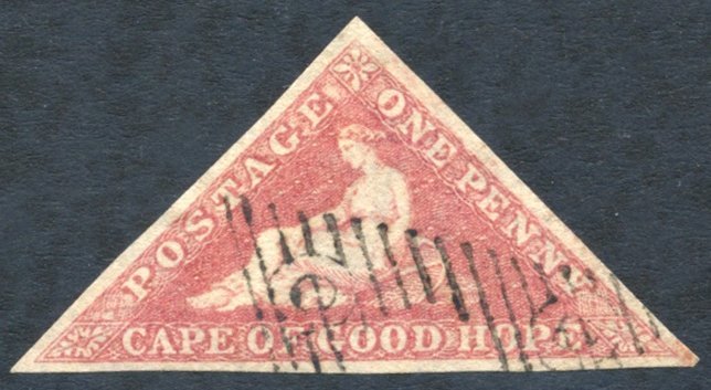 1855 1d Deep Rose-red, Good Margins, Light Crisp Cancel, SG.5b. - Other & Unclassified