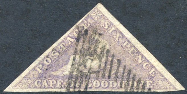 1862 6d Slate-lilac On Blued Paper, U With Good To Close Margins. Richter Cert., SG.7c. - Other & Unclassified