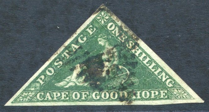 1859 1s Deep Dark-green, U With Large Margins, SG.8b. - Altri & Non Classificati