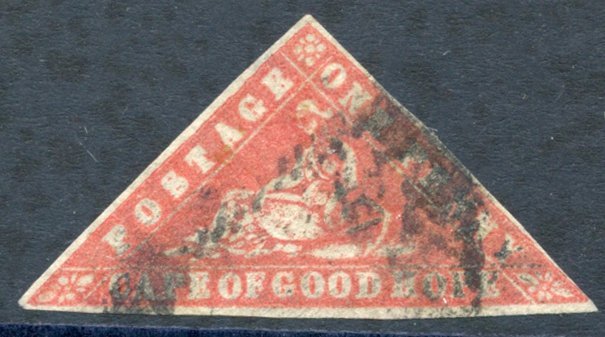 1861 Wood-block 1d Vermilion, Margins All Round, Close But Just Clear At The Lower Right, Used With A Smudgy Cancel, SG. - Other & Unclassified