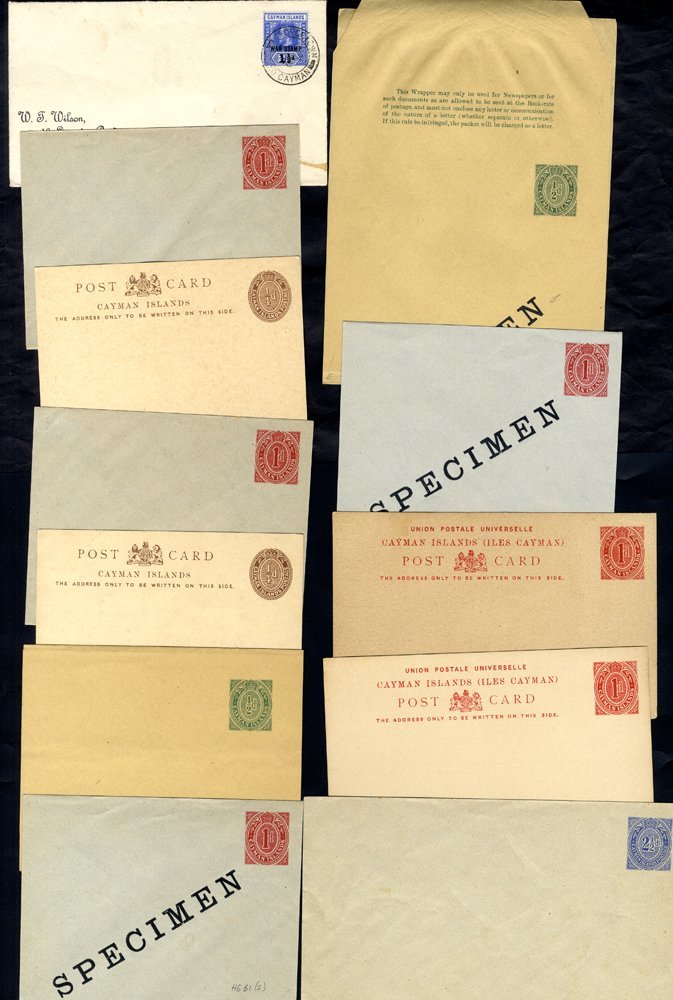 Range Of M & SPECIMEN Postal Stationery & 6 Covers, 3 Are Registered, Several Quite Scarce. (20) - Other & Unclassified